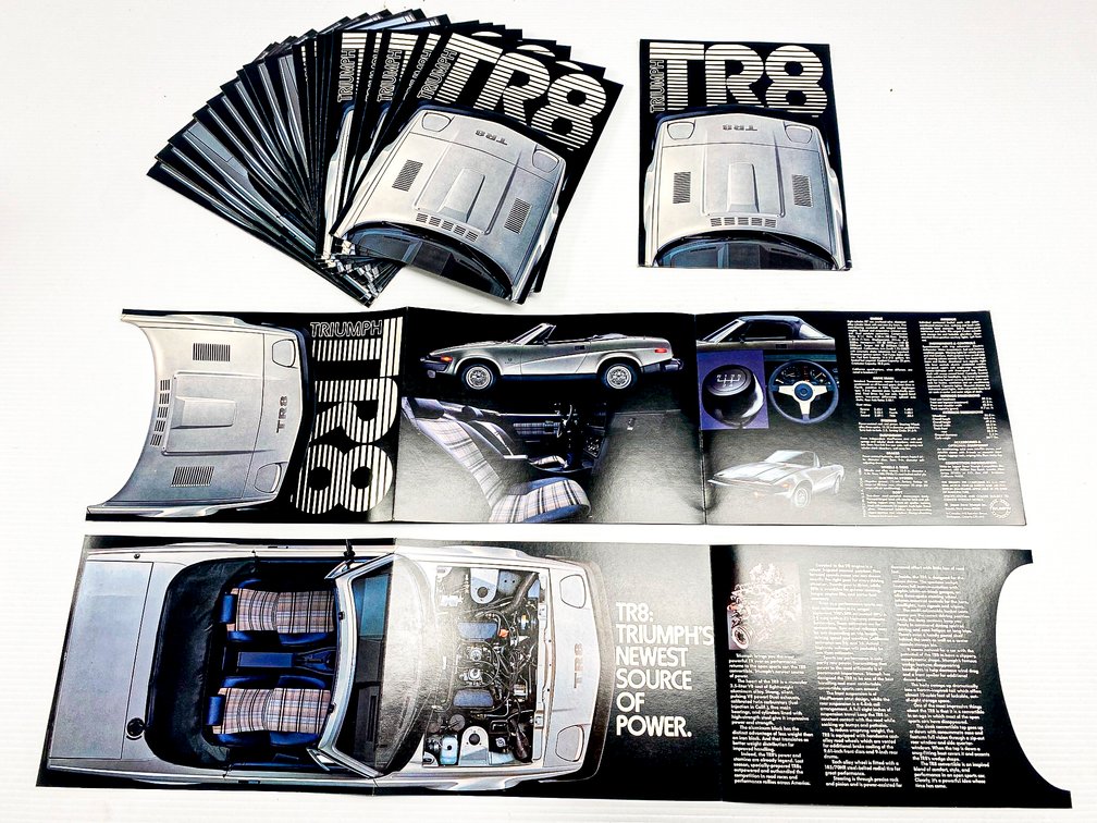 Lot of 25 1980 Triumph TR8 Sales Brochures