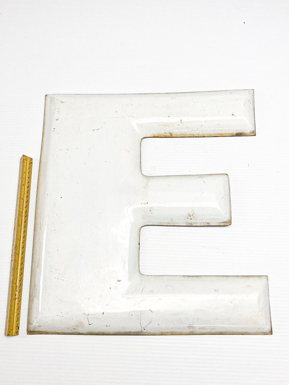 White Porcelain Letter ‘E’ 