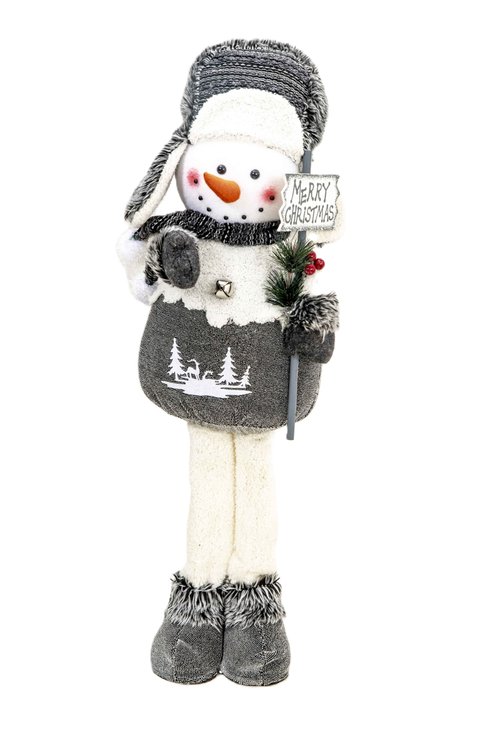 Standing Snowman w/ Merry Christmas Sign