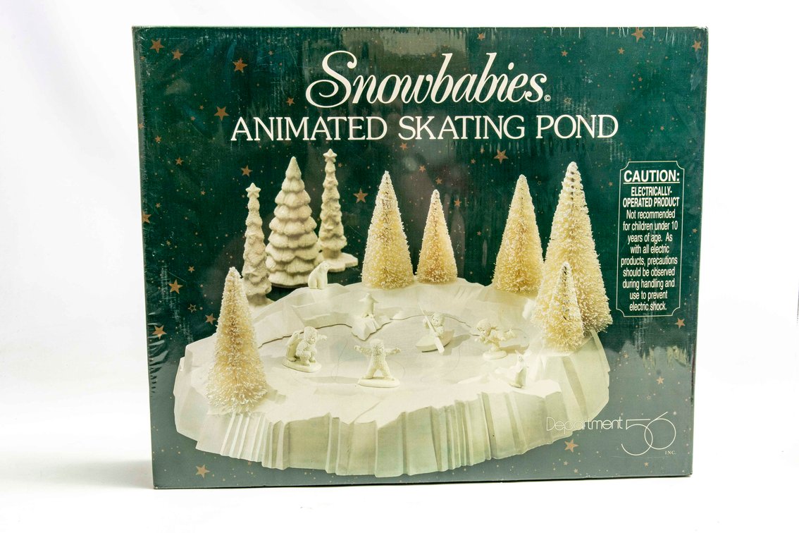 Dept.56- Snow Babies-Skating Pond- Factory Sealed