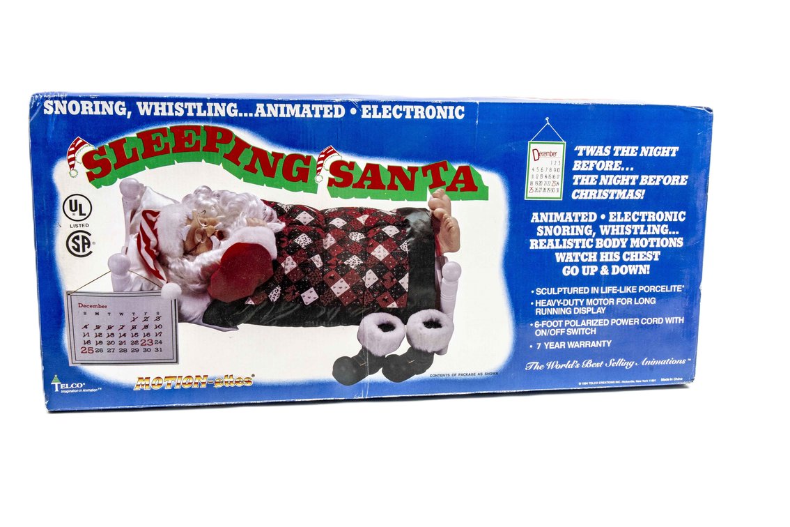 Animated 22" Sleeping Santa- Telco