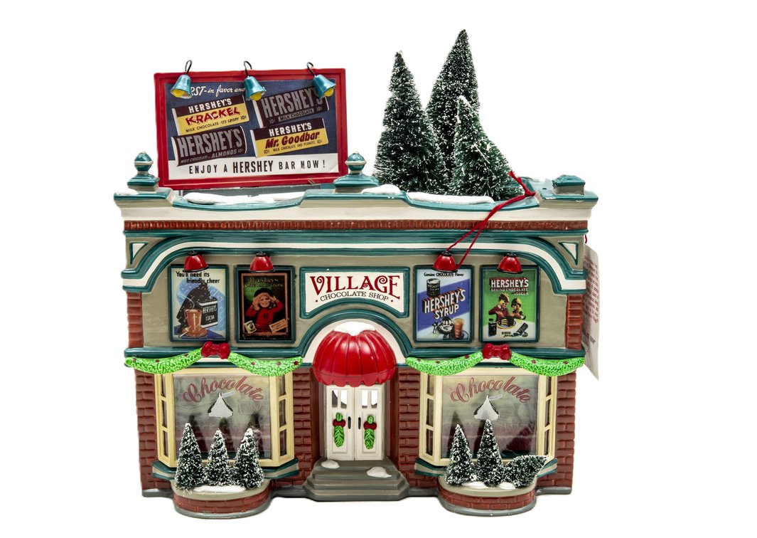 Dept. 56 Snow Village Hershey Chocolate Shop- 1997