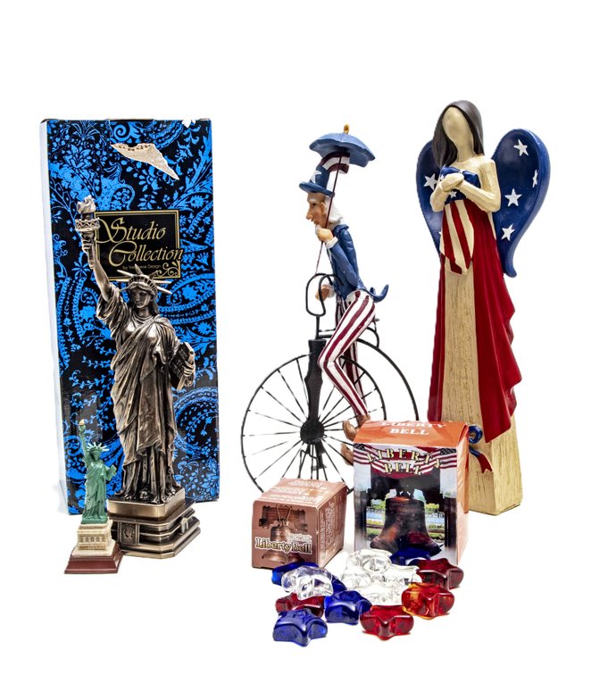 Patriotic Statue of Liberty, Uncle Sam, Liberty Be