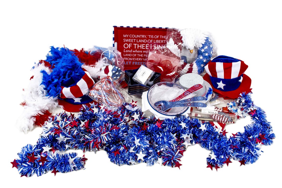 Patriotic Party! Hats, Serving Bowls, Flags, Eagle