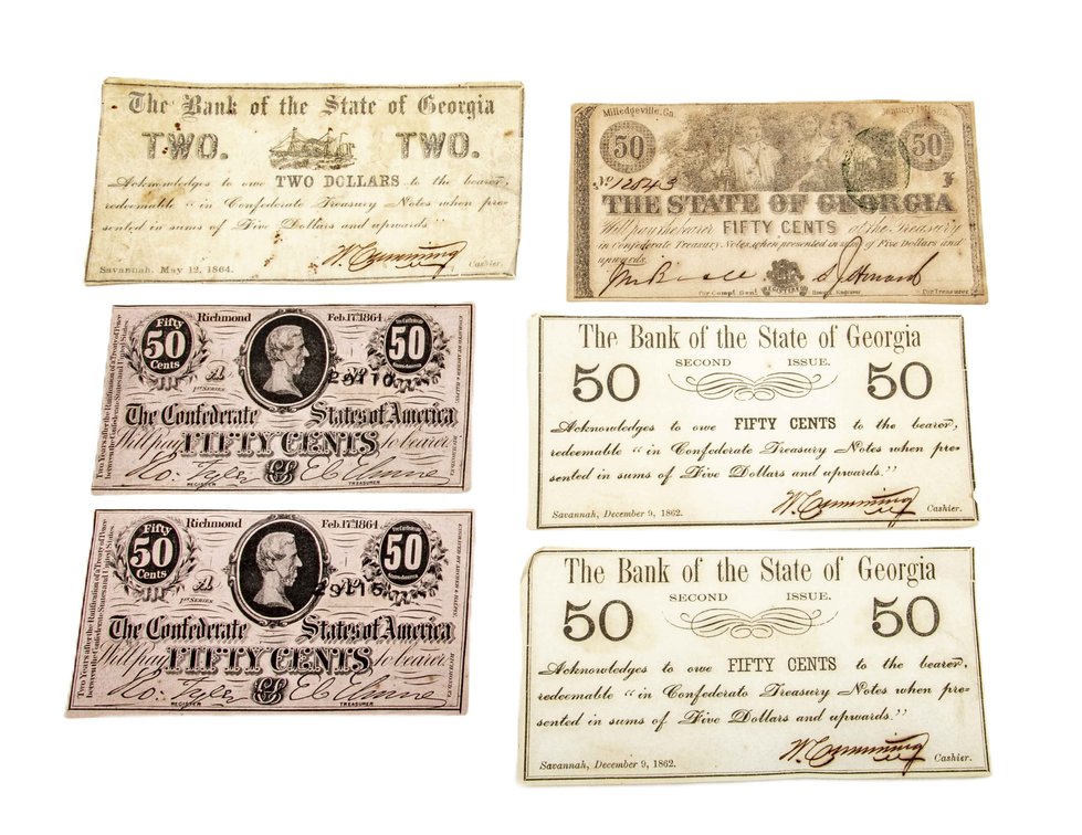 Confederate Fractional Notes-1862,63,64