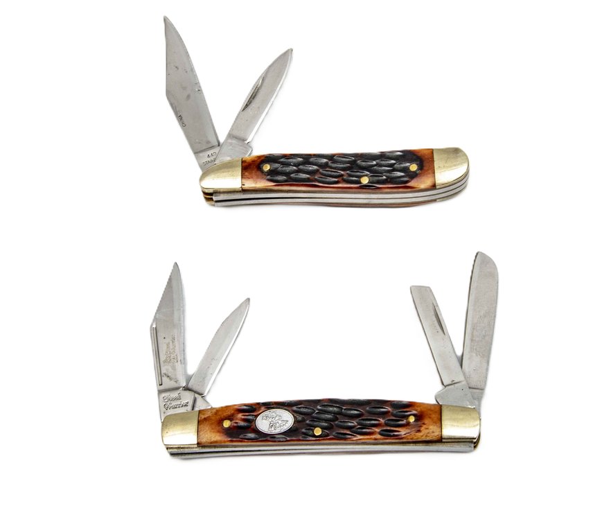 Two- Steel Warrior Folding Knives