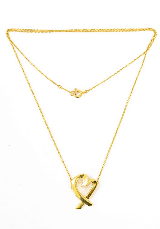 18K Tiffany & Co-Paloma Picasso Loving Heart Neckl