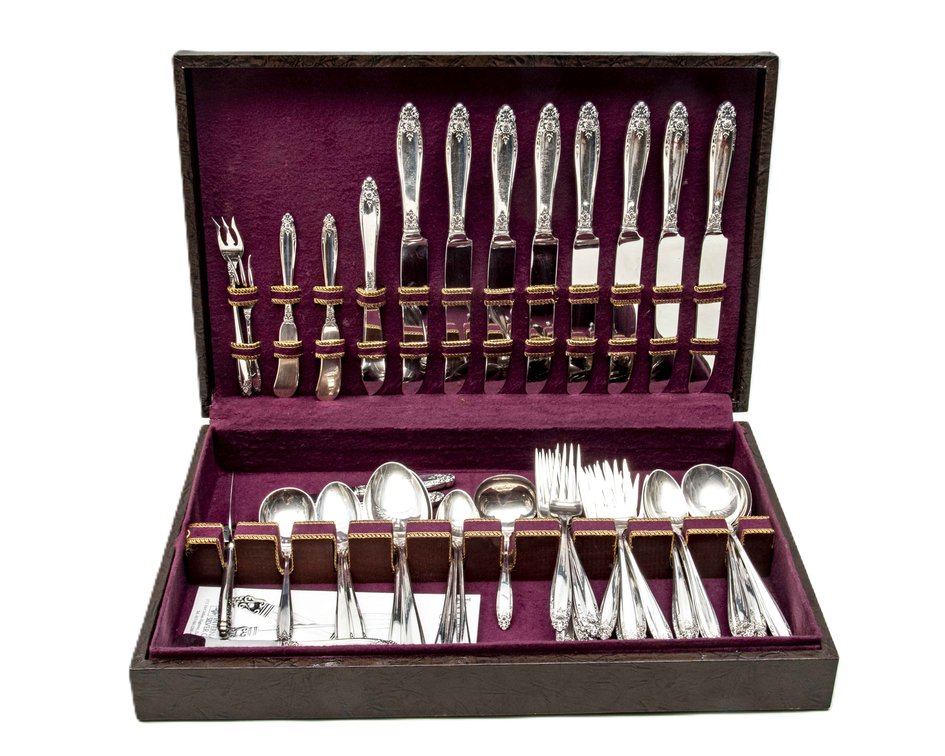 Sterling Flatware Set- International Silver-62.5Oz