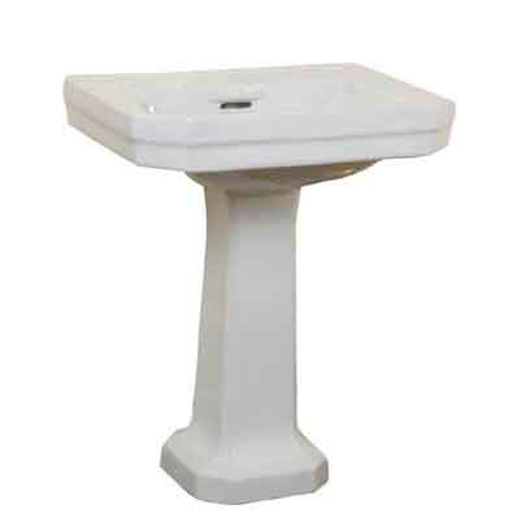 Barclay Constitution White Pedestal & Sink (2pc)