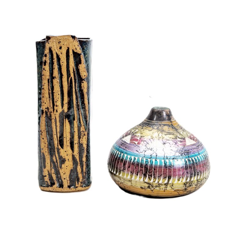 Signed Raus Navajo & Original Pottery Vases