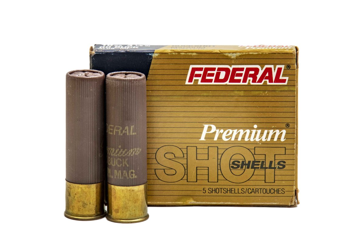 10G Shotgun Shells- Federal Buck Shot- 5 Shells