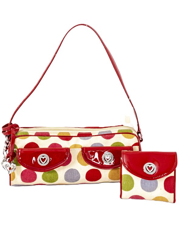 Brighton Lizzie Barrel Polka Dot Purse & Wallet