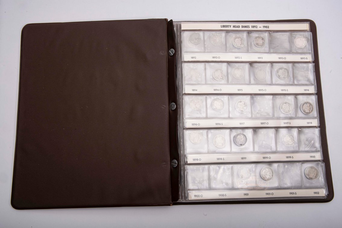 30 Silver Liberty Dimes in Book