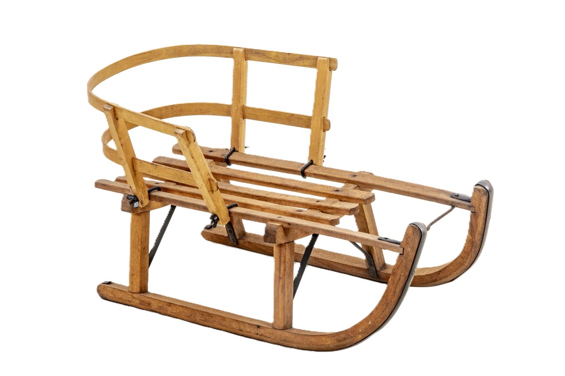 Vintage Child's Snow Sled Possibly German