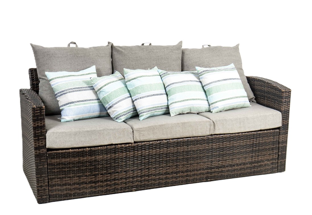 Brown All Weather Wicker Couch