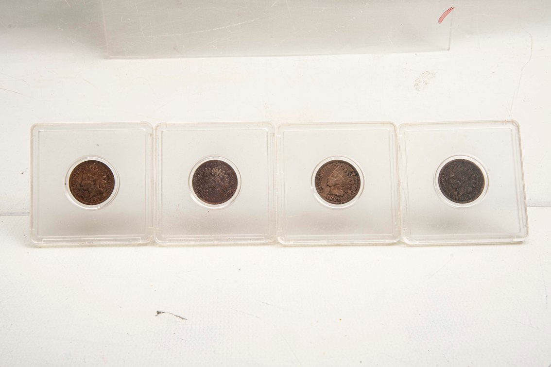 4 Indian Head Pennies