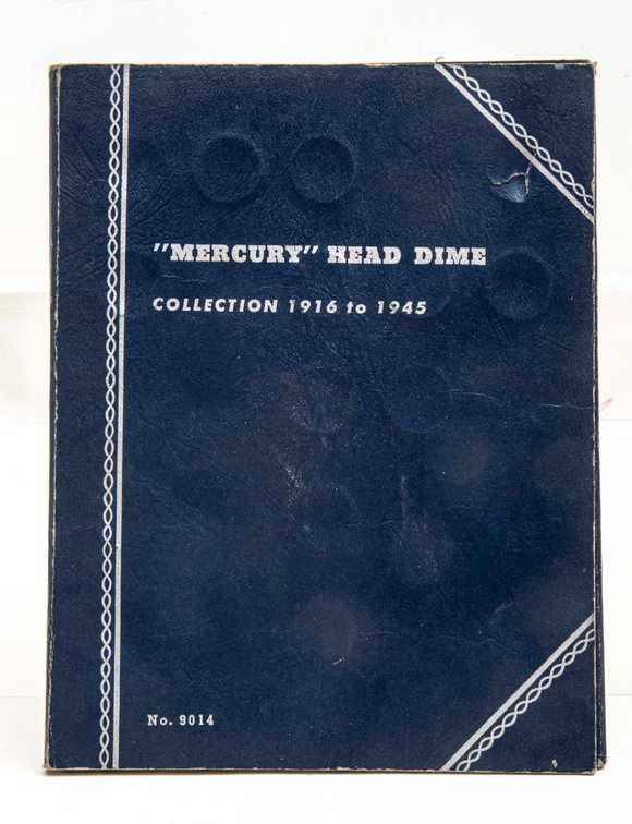 46 Mercury Silver Dimes in Collectors Book