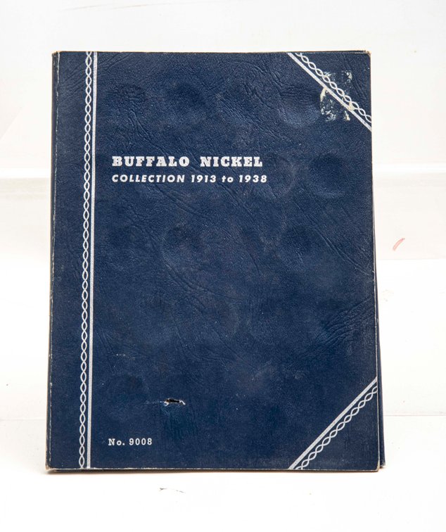 17 Buffalo Nickels in Collectors Book