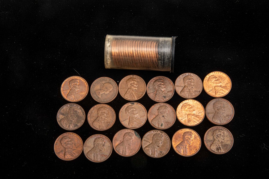 Lot of 1960's - 70's Lincoln Pennies