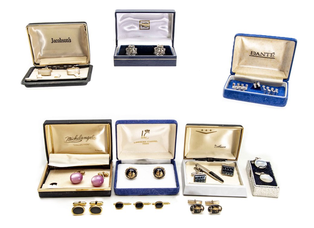 Men's Cuff Links, Tie Tacks/Bars and Button Studs