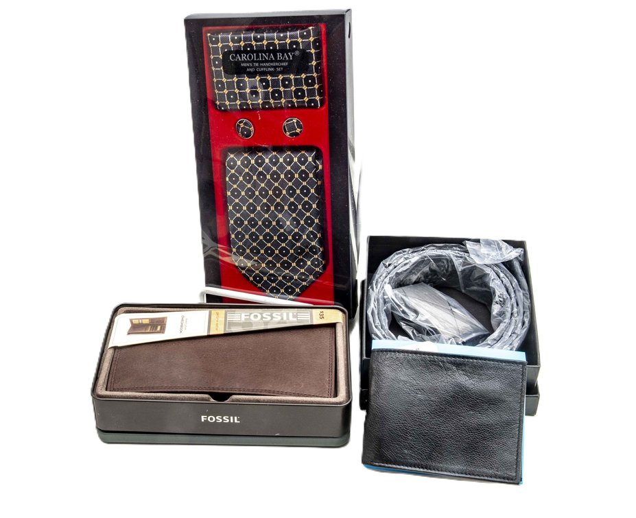 Men's Tie/Cufflinks, Wallets and Belt