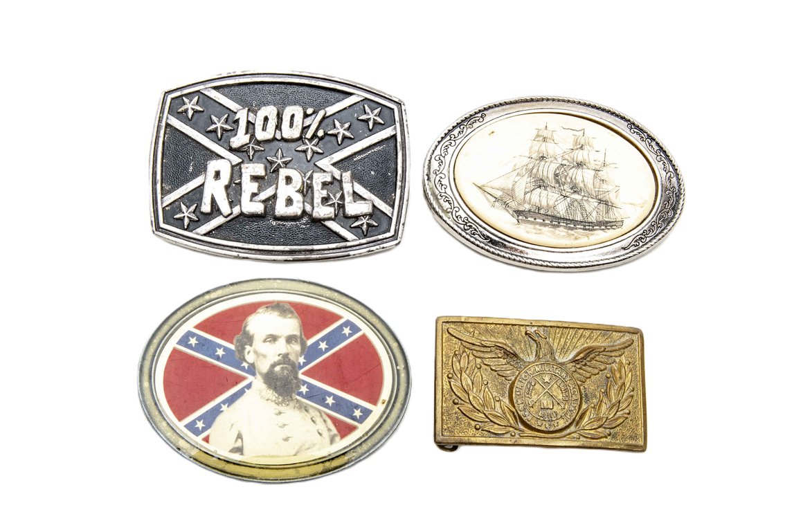 Four Belt Buckles- Military & Maritime