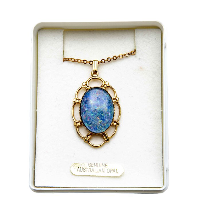Australian Opal Pendant on Chain
