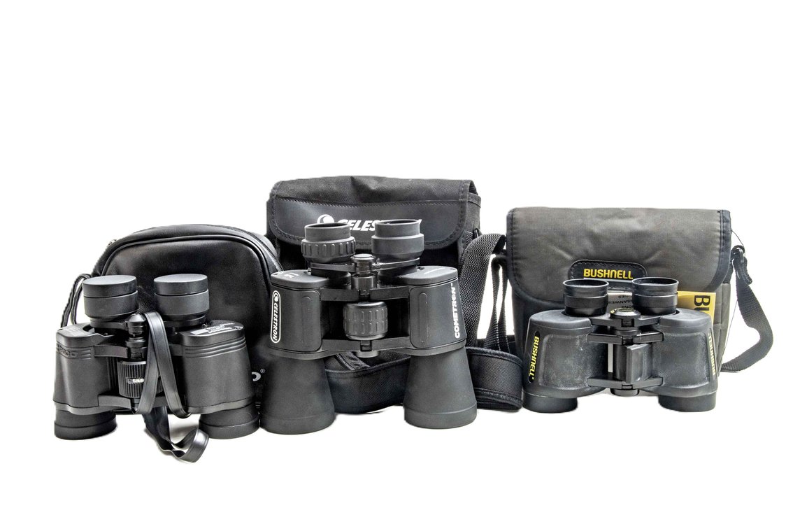 Stan. Binocular Sets- Bushnell, Celestron & Tasco