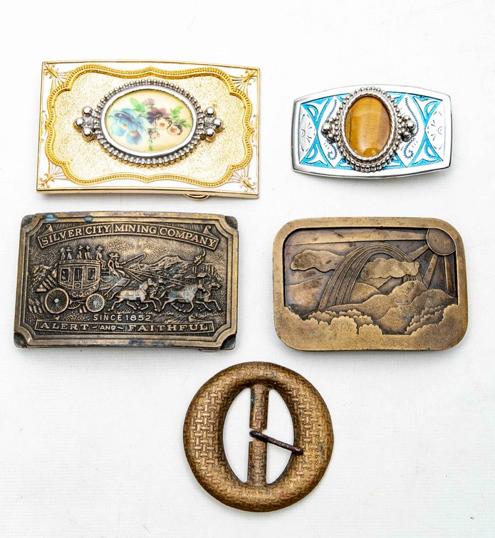 Five Belt Buckles