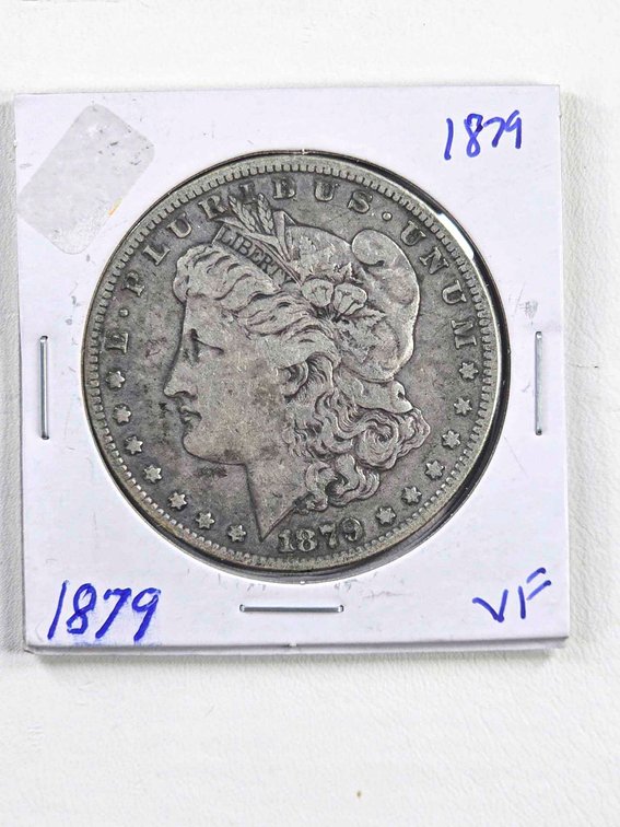 1879 Morgan Silver Dollar in Protective Holder