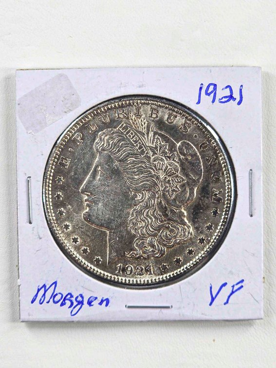 1921 Morgan Silver Dollar Coin in VF (Very Fine) Condition