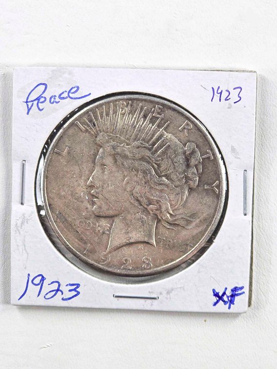 1923 Peace Silver Dollar, XF Condition