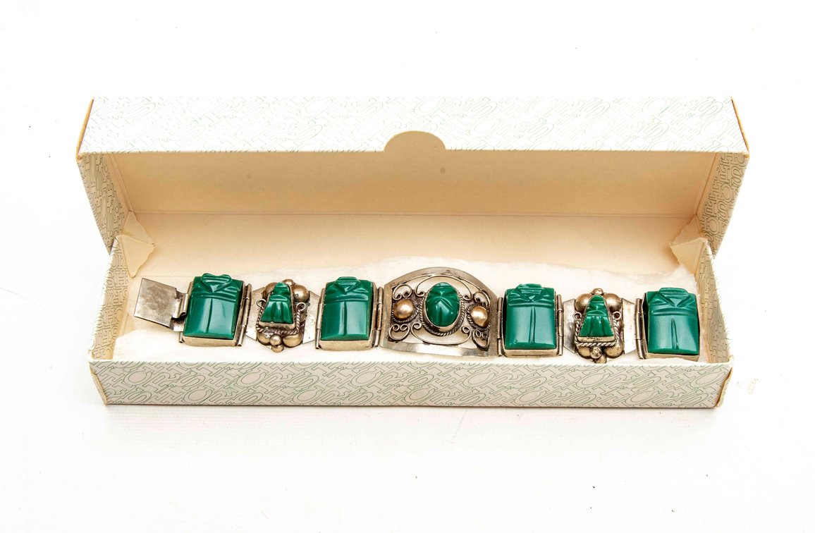 Sterling Mexican Bracelet- 66 Grams