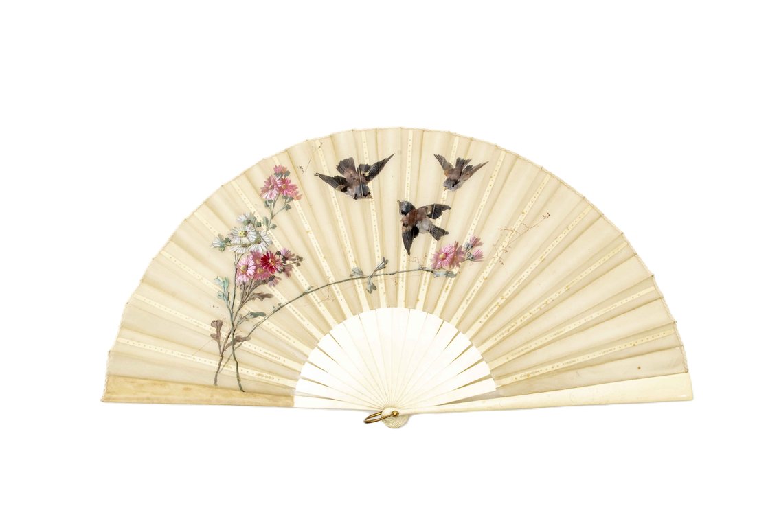 Tiffany & Co Hand Fan With Ivory