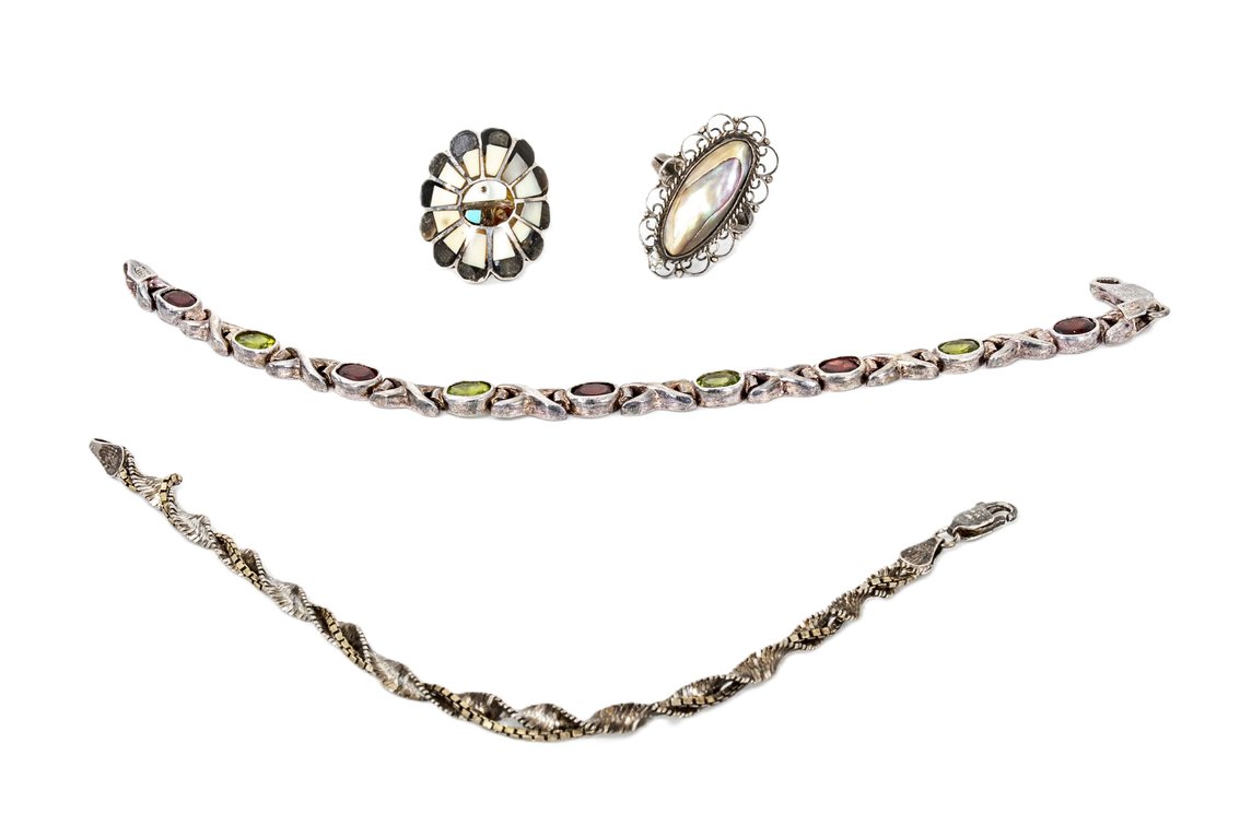 Sterling Bracelets & Rings- 29.8 G