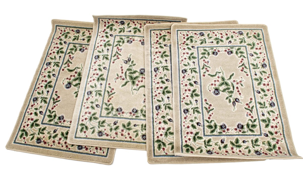 4 Morning Glory Pattern Area Rugs 2.5ft x 4ft