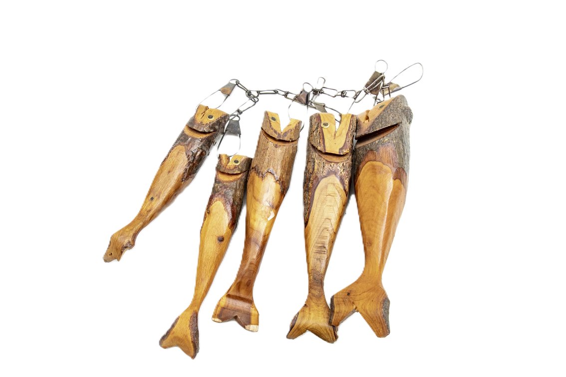 Folk Art Carved Fish