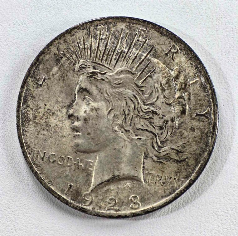 1923 Peace Silver Dollar in AU Condition