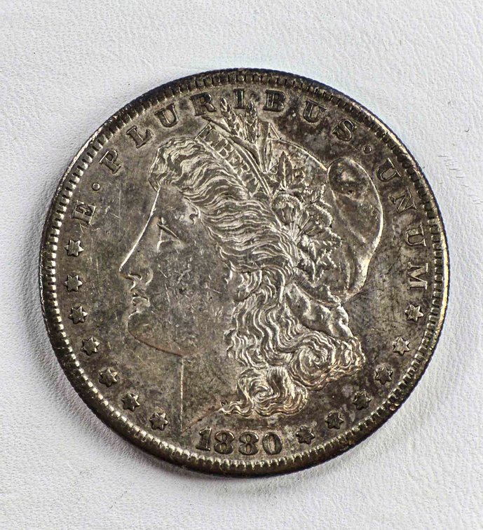 1880 S United States Morgan Silver Dollar Coin
