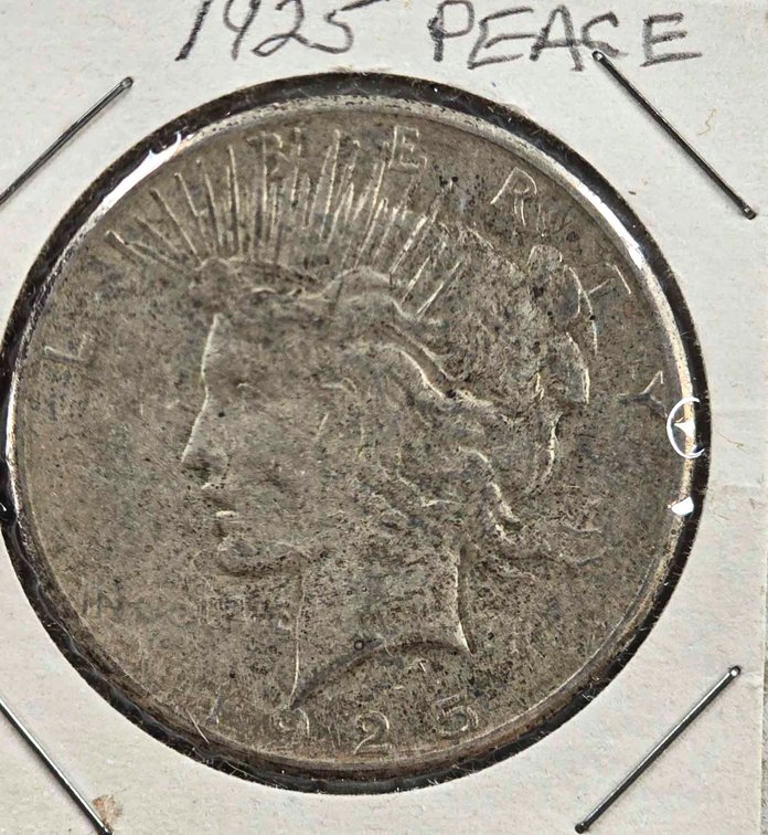 1925 S United States Peace Silver Dollar