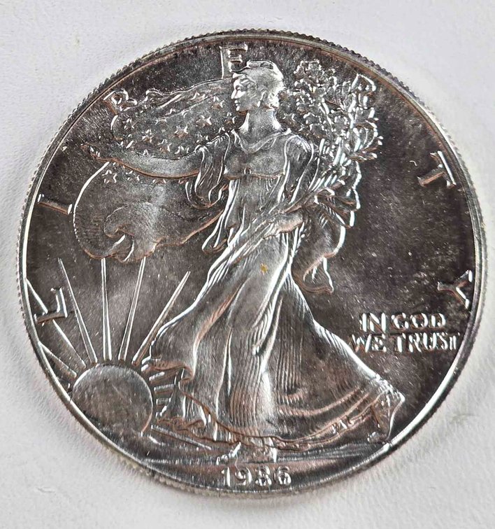 1993 American Silver Eagle Bullion Coin, 1 oz .999 Fine Silver