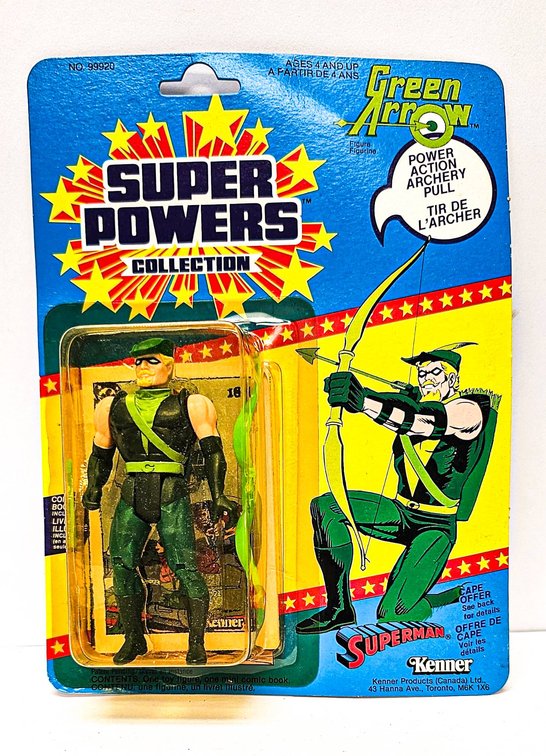 Kenner Green Arrow Action Figure, Super Powers Collection, 1984
