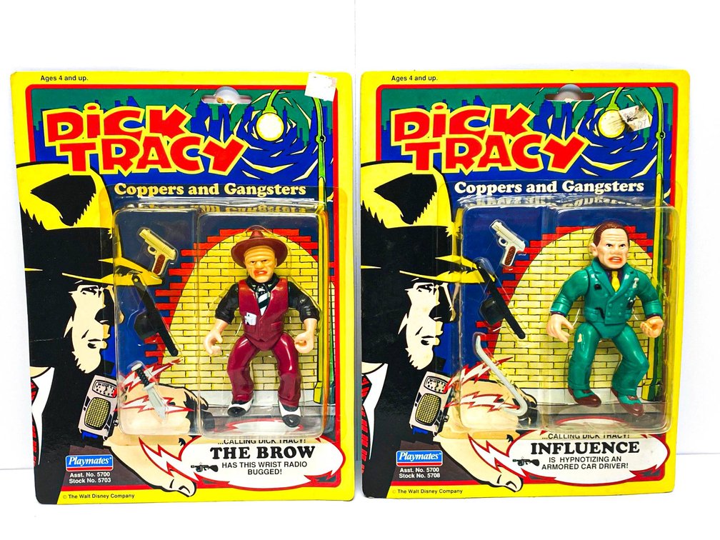 Playmates Dick Tracy Action Figures: The Brow & Influence, MOC