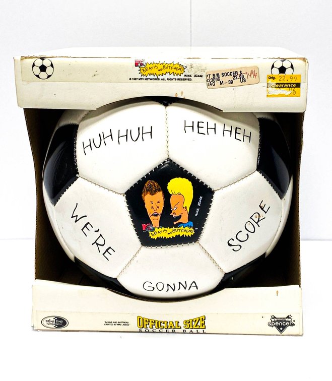 Ultra Rare 1997 Official Size Beavis and Butt-Head Soccer Ball