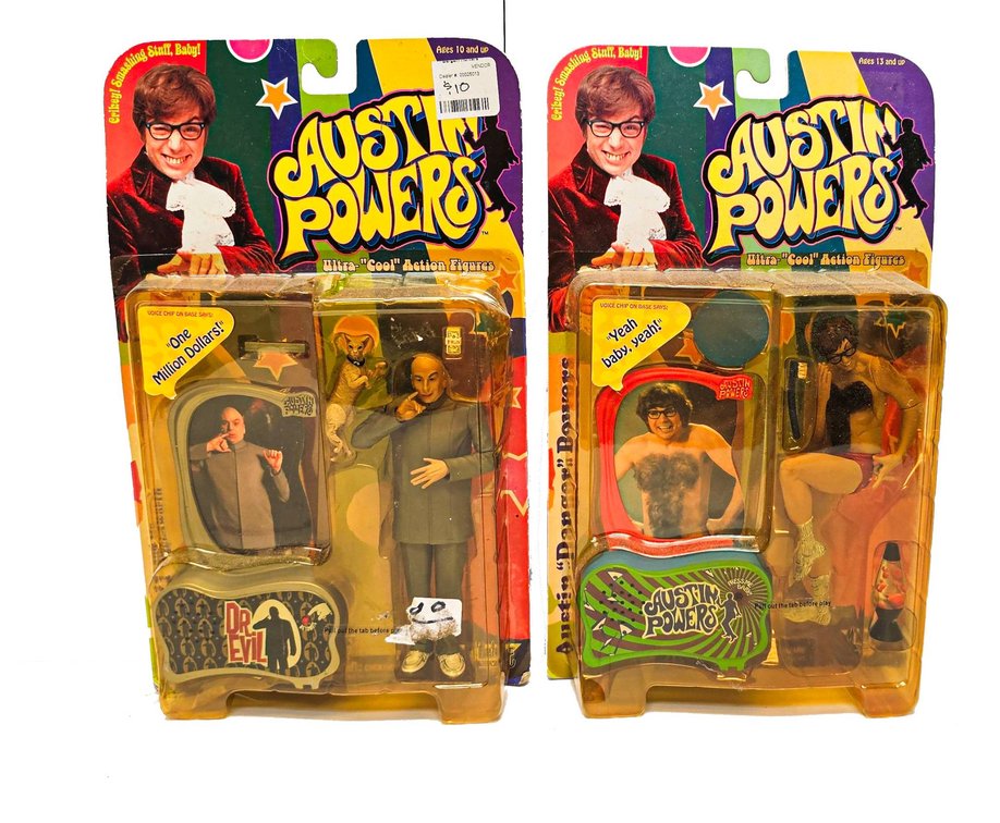 1999 McFarlane Toys Austin Powers Figures: Dr. Evil and Austin Powers