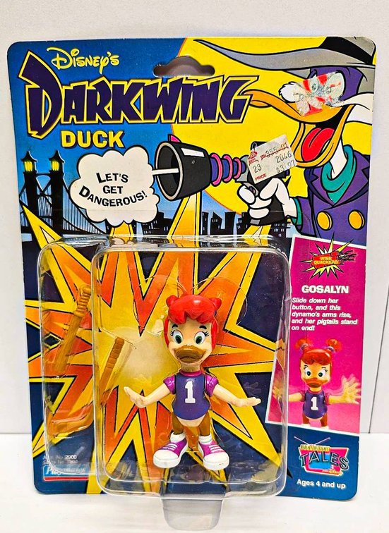 Disney’s Darkwing Duck Gosalyn Action Figure by Playmates, New on Card