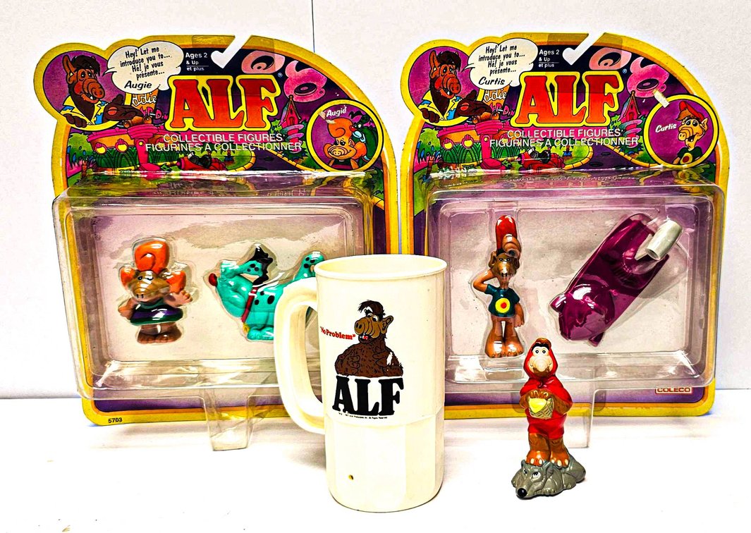 ALF Collectible MIP Figures, Mug, and Figurine