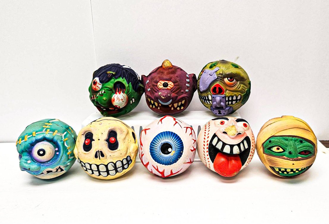 1985 Madballs Plus 1986 ‘Lock Lips’ Foam Ball Toys