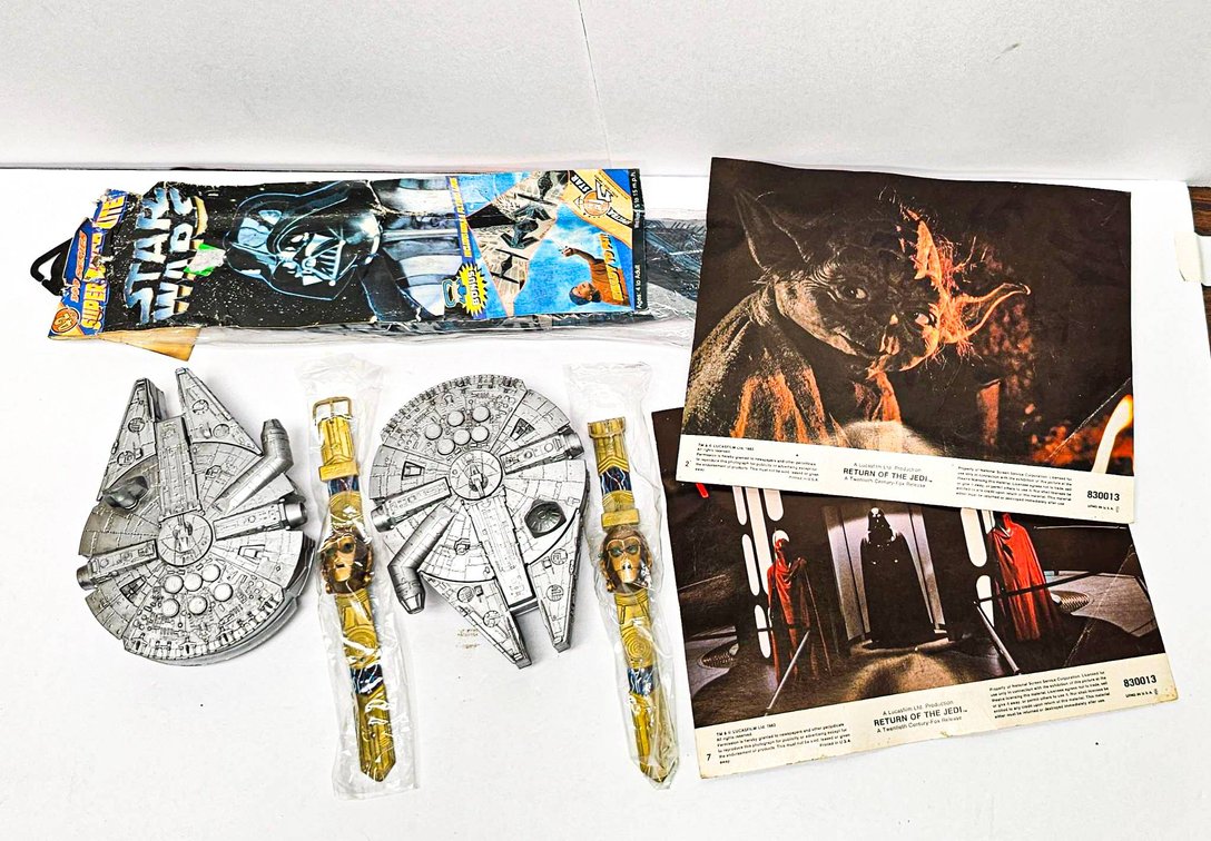 Star Wars Watches with Millennium Falcon Cases, Kite, Lobby Cards