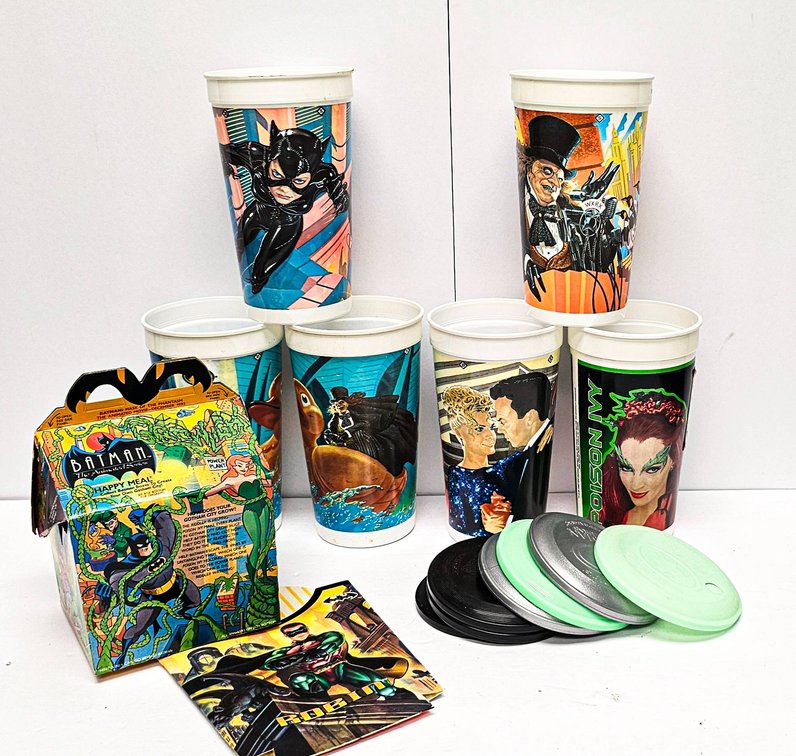 McDonald’s and Taco Bell Batman-Themed Cups, Frisbee Lids, and more